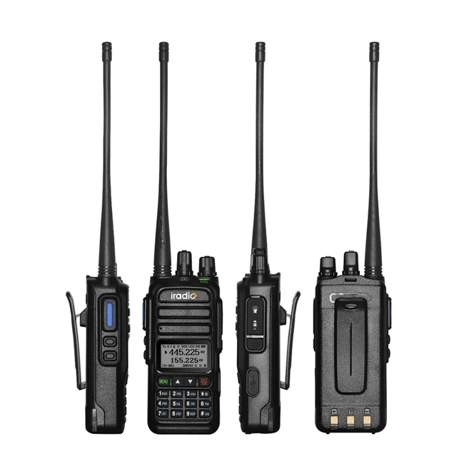 Profesinės walkie talkie VHF & UHF Radijo Dual band nešiojamą dvikrypčio radijo ryšio