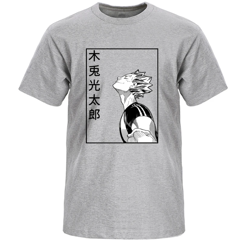 Marškinėliai T Shirt Kotaro Bokuto Haikyuu Ics Japonų Anime Cosplay Harajuku Marškinėliai Marškinėlius Vyrai Tee Tshirts Vasaros vatos Pagaliukai Tees
