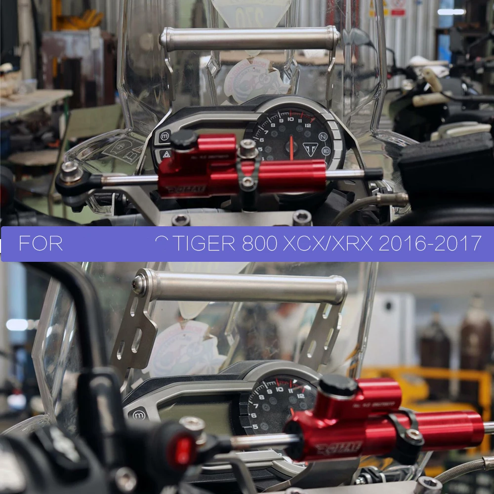 2016-2017 UŽ Tiger 800 XCX/XRX Motociklo Priekiniai Telefono Stovas Laikiklis Išmaniojo Telefono GPS Navigaton Plokštės Laikiklis