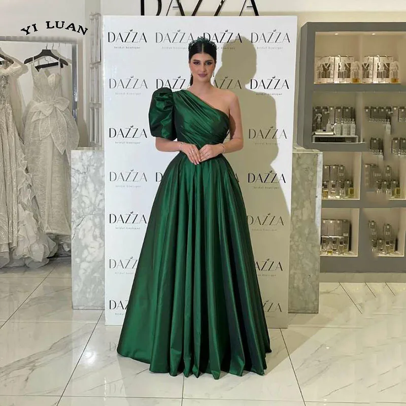Šiuolaikinės Žalia Merrmaid Nėrinių Vakarinę Suknelę Vieną Petį Prom Dresses Saudo Arabija Oficialią Vakaro Suknelės, Šaliai