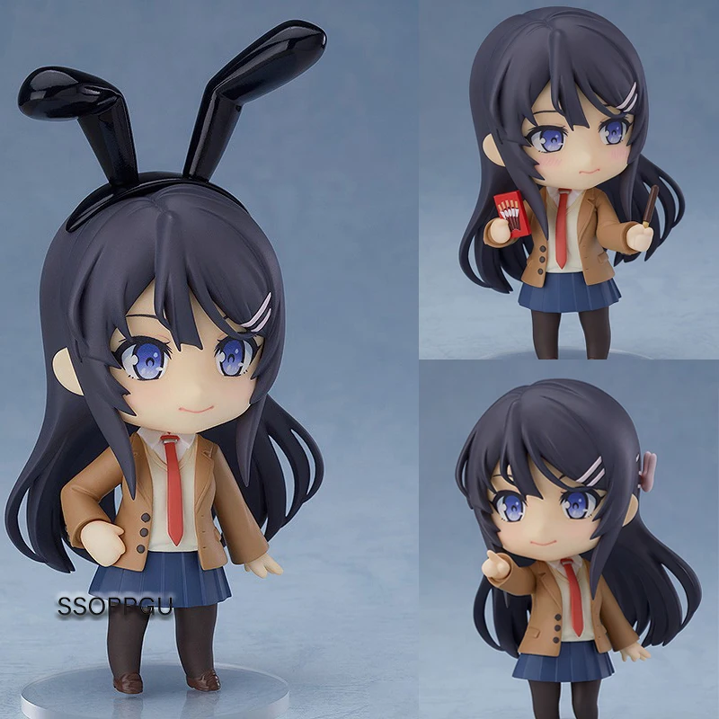 Sakurajima Mai Pav Anime Rascal Nėra Svajonė Bunny Mergina Senpai #1124 Q Versija PVC Veiksmų Skaičius, Kolekcines, Modelis Žaislas