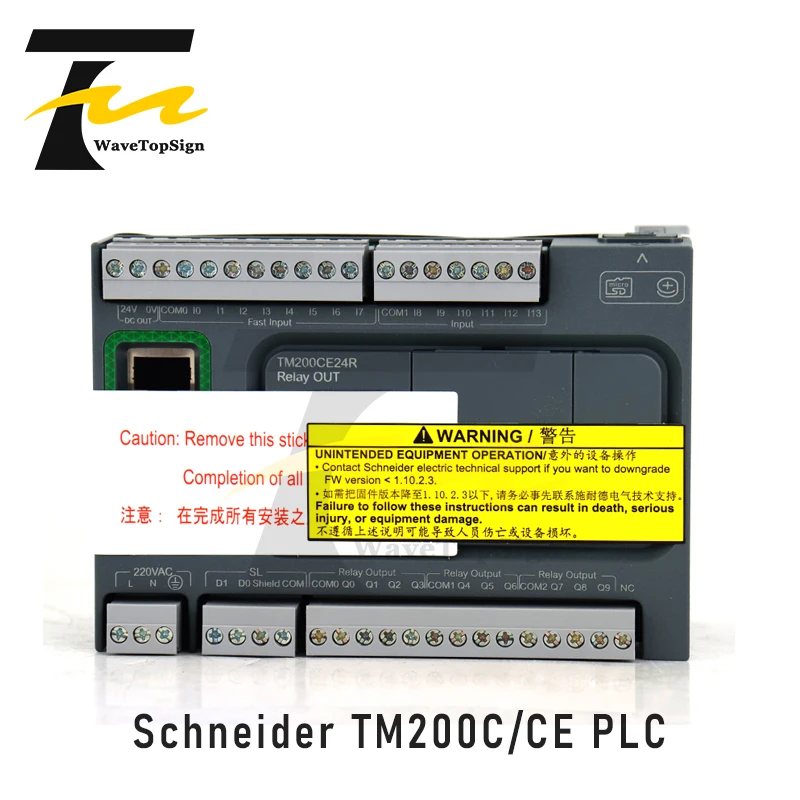Schneider PLC valdiklio/TM200CE16/CE24/CE32/CE40/C60/R/T TM200C16R TM200CE24R Pakeisti TM221 TM221CE24R/T serija